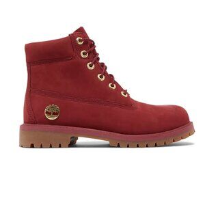 Timberland Red Leather Ankle Boots - Women's 6